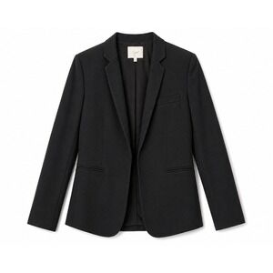 Joie Blazer Linen Black Tailored Minimalist Career Classic Quiet Luxury Chic 8